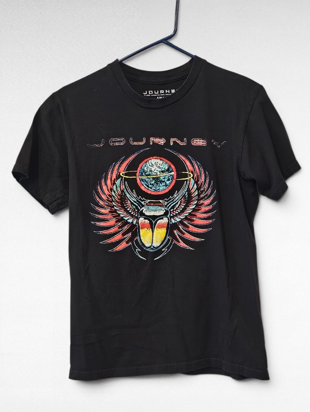 Journey Black Band T-Shirt Size Small